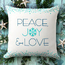 Search for turquoise christmas cushions Snowflake