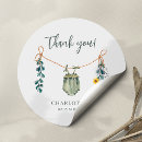 Search for thank you baby girl shower stickers Greenery