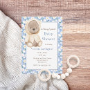 Search for bear baby shower invitations Rustic