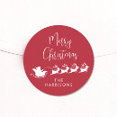 Search for santa and reindeer stickers Merry christmas