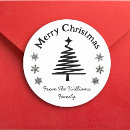 Search for black white christmas trees stickers Snowflakes