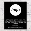 Search for own business posters Black and white