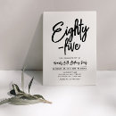Search for eighty five birthday invitations Typography