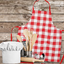 Search for red gingham aprons Chef