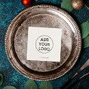 Search for black on white napkins Logo