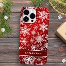 Search for red snowflake iphone cases Festive