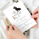 Search for dog wedding invitations Dachshund