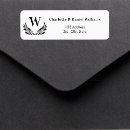 Search for monogram save the date return address labels White