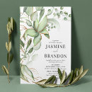Search for eucalyptus foliage wedding invitations Modern