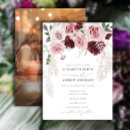 Search for burgundy blush floral wedding invitations Watercolor