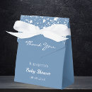 Search for dusty blue favour boxes Blue and white