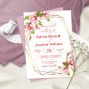 Search for gold foil geometric wedding invitations Blush