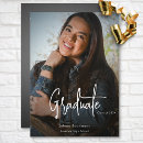 Search for class 2024 graduation invitations Black and white