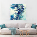 Search for abstract portrait canvas prints Watercolor