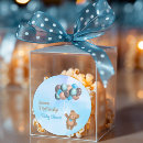 Search for brown and blue stickers Teddy bear baby shower