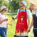 Search for flames aprons Bbq