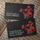Search for elegant goth business cards Floral