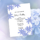 Search for periwinkle birthday invitations Floral