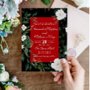 Search for elegant gothic wedding invitations Black and red