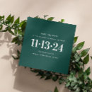 Search for emerald green save the dates Stylish