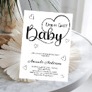 Search for black white gender reveal invitations Elegant