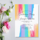 Search for rainbow graduation invitations Elegant
