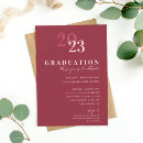 Search for red graduation invitations Unique