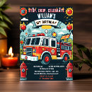 Search for red truck invitations Firefighter
