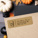 Search for skull return address labels Halloween