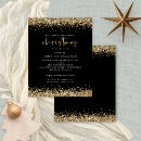 Search for glitter christmas invitations Black