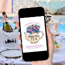 Search for mother day tea invitations Floral