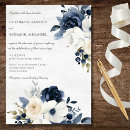 Search for formal navy blue wedding invitations Blue and white