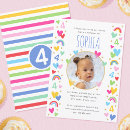 Search for 4 year old birthday invitations For kids