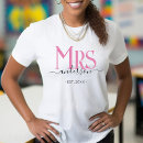 Search for mr and mrs wedding tshirts Husband and wife