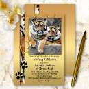 Search for tiger wedding invitations Safari