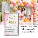 Search for baby shower trivia games Guess who