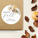 Search for white pumpkin stickers Thanksgiving