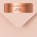 Search for copper metallic return address labels Simple