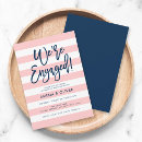 Search for coral engagement party invitations Minimalist