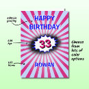 Search for thirty three birthday cards Age