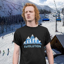 Search for funny ski tshirts Evolution