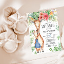 Search for greenery baby boy shower invitations Giraffe