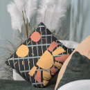 Search for black white orange cushions Vintage