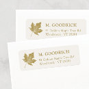 Search for maple leaf return address labels Simple