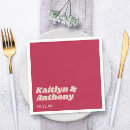 Search for retro wedding napkins Funky