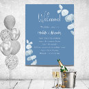 Search for dusty blue wedding programs Botanical