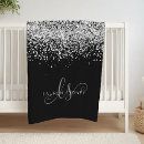 Search for glitter blankets Monogrammed
