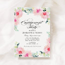 Search for flower engagement party invitations Vintage