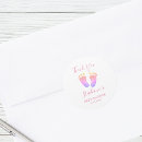 Search for pink baby shower thank you stickers Cute