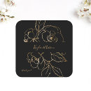 Search for black gold wedding stickers Floral